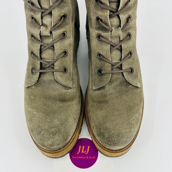 Taos Women's Main Street Smoke Rugged Leather Comfort Boots Size 39 EU/ 8-8.5 US - Picture 4 of 11